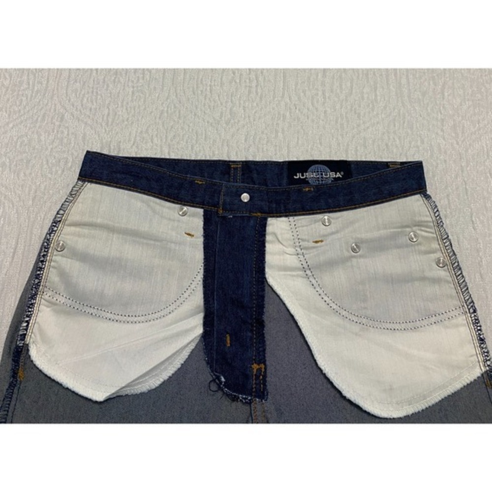 Just USA Jeans Size 3 Blue Flare Made In USA Dark Wash Mid Rise Denim Pants - Picture 9 of 9